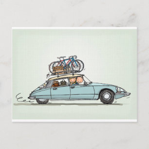 Cartão Postal Vintage Citroën DS