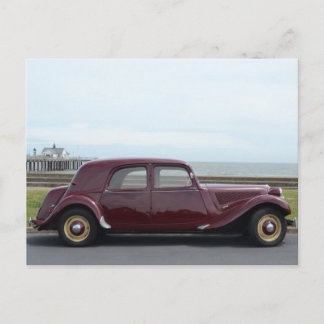 Cartão Postal Vintage Citroen Traction Avant