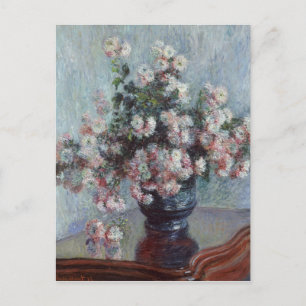 Cartão Postal Vintage Claude Monet Chrysanthemums