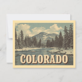 Cartão Postal Vintage Colorado Viagem