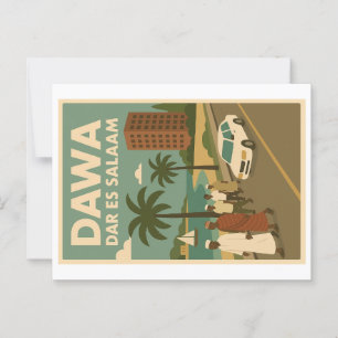 Cartão postal Vintage - Come África