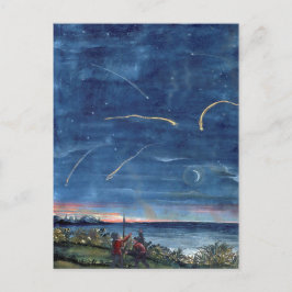 Cartão Postal Vintage Comet Book Ilustração Etoiles Couzantes