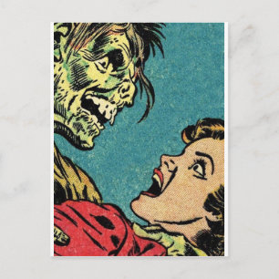 Cartão Postal vintage cômica villan