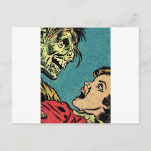 Cartão Postal vintage cômica villan