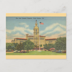 Cartão postal Vintage Coral Gables Florida
