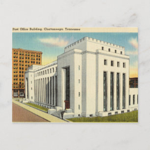 Cartão Postal Vintage, Correio, Chattanooga, Tennessee