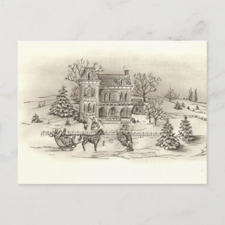 Cartão postal Vintage Countryside