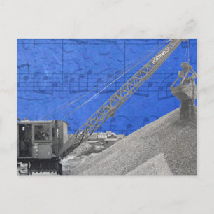 Cartão Postal Vintage Crane Operador Northwest Crane