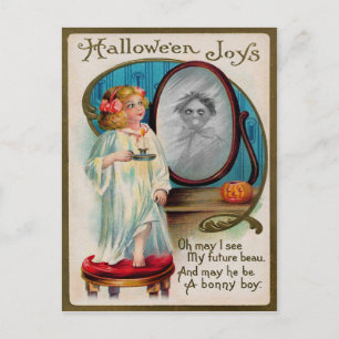 Cartão postal Vintage Creepy Halloween