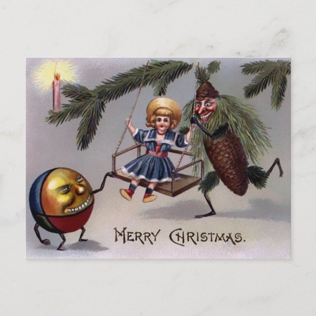 Cartão Postal Vintage Creepy Victorian (Frente)