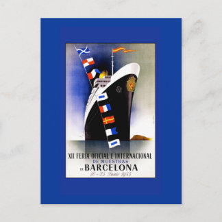 Cartão Postal Vintage Cruise Ship Art on Cards, Postcards
