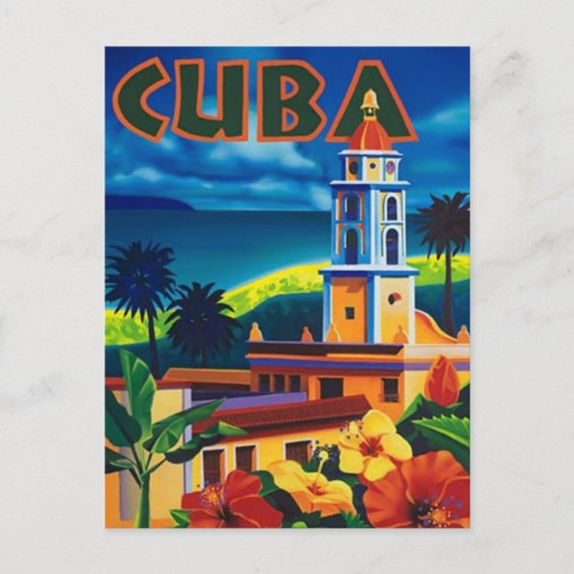 Cartão Postal Vintage Cuba - (Frente)