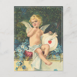 Cartão Postal Vintage Cupid & Mark