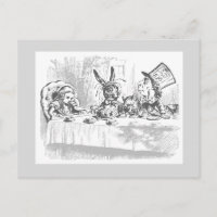 Cartão Postal Vintage da Alice no País das Maravil