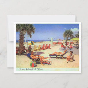 Cartão Postal Vintage da Ilha do Tesouro FL da década de 1970 in