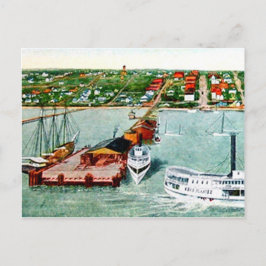 Cartão Postal Vintage da rua Petersburg Flórida