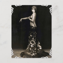 Cartão postal Vintage da Showgirl Vaudville