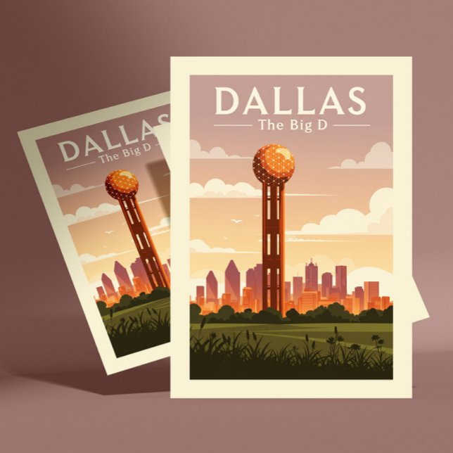 Cartão Postal Vintage Dallas (Criador carregado)