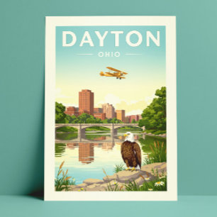 Cartão Postal Vintage Dayton Ohio