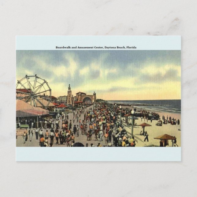 Cartão postal Vintage Daytona Beach (Frente)