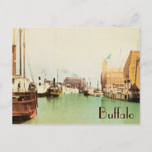 Cartão postal Vintage de Buffalo Harbour
