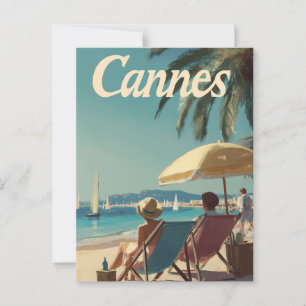 Cartão Postal Vintage de Cannes