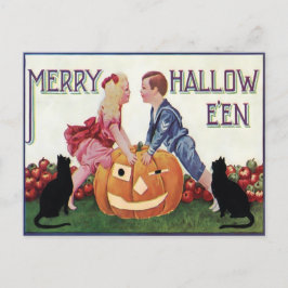 Cartão postal vintage de Halloween