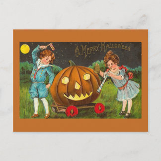 Cartão postal vintage de Halloween