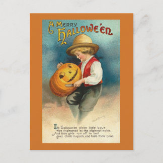Cartão postal vintage de Halloween