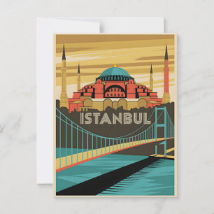 Cartão Postal Vintage de Istambul