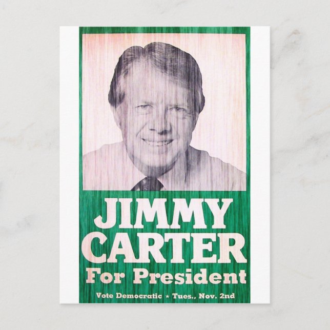 Cartão Postal Vintage de Jimmy Carter (Frente)