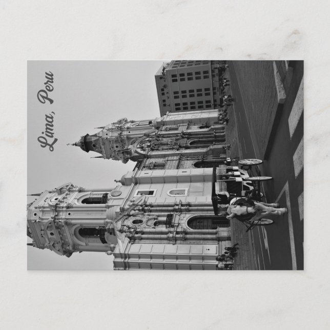 Cartão postal Vintage de Lima (Frente)