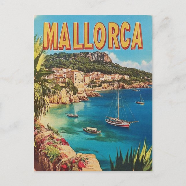 Cartão Postal Vintage de Maiorca (Frente)