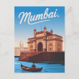 Cartão Postal Vintage de Mumbai