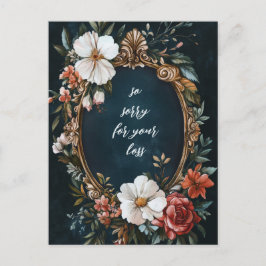 Cartão Postal Vintage de quadro flexível elegante Desculpe por s