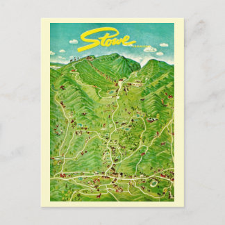 Cartão postal vintage de Stowe Vermont