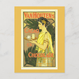 Cartão Postal Vintage de Van Houten Cacao en Chocolade