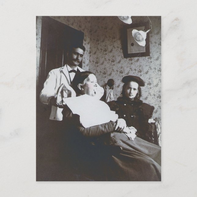 Cartão Postal Vintage Dentist (Frente)