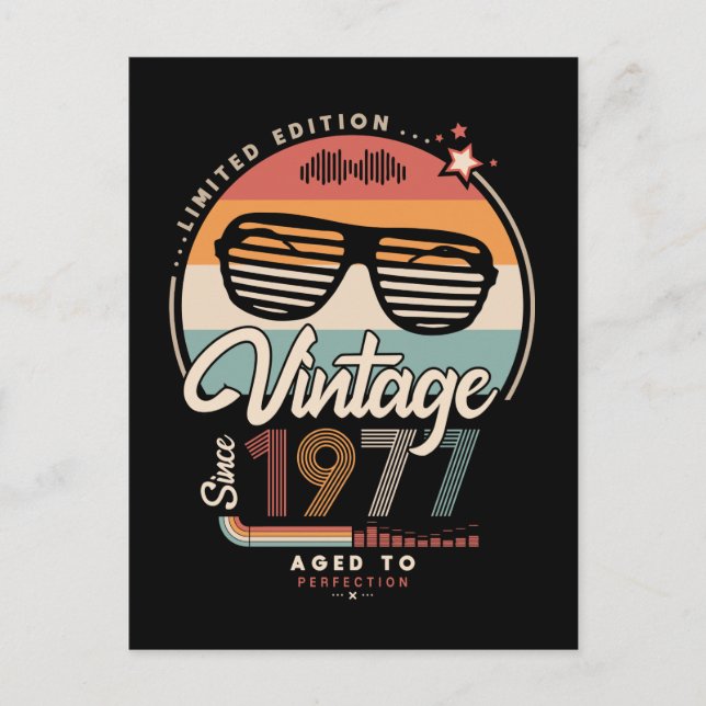 Cartão Postal Vintage desde 1977 (Frente)