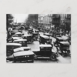 Cartão Postal Vintage Detroit Traffic Flow