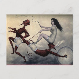 Cartão postal Vintage Devil