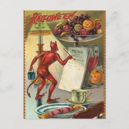Cartão postal Vintage Devil