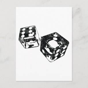 Cartão Postal Vintage Dice