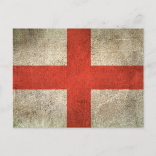 Cartão Postal Vintage Distress Flag of England