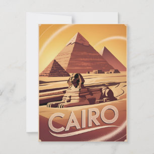 Cartão Postal Vintage do Cairo