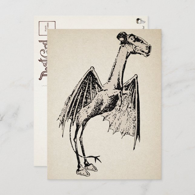 Cartão postal vintage do Jersey Devil  (Frente/Verso)