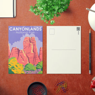 Cartão postal Vintage do Parque Nacional de Canyon
