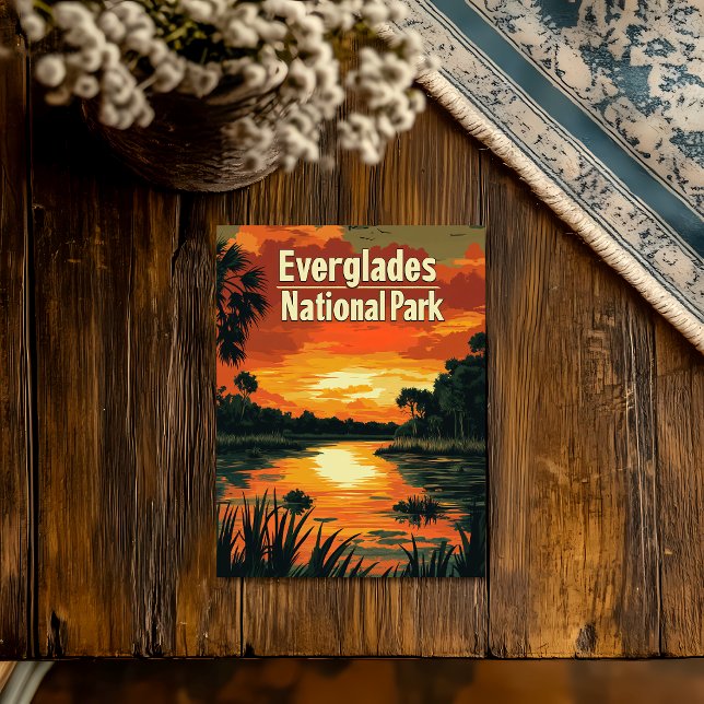 Cartão Postal Vintage do Parque Nacional Everglades (Criador carregado)