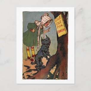 Cartão Postal Vintage Dorothy e Toto cuidam de você