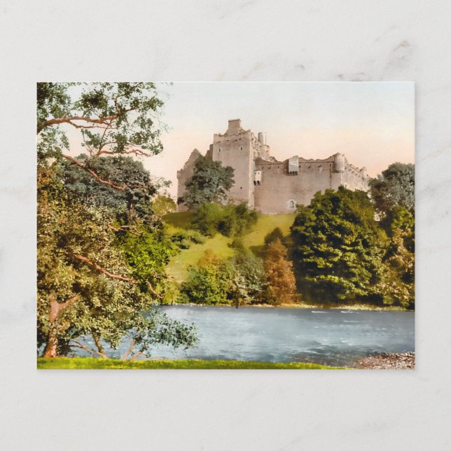 Cartão Postal Vintage Doune Castle Scotland (Frente)
